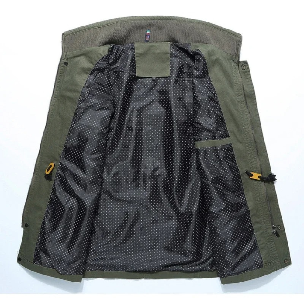 Elegante Cargo-Jacke aus Baumwolle