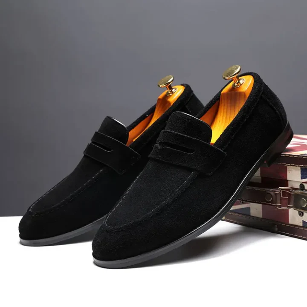 Sommer-Loafers aus Wildleder