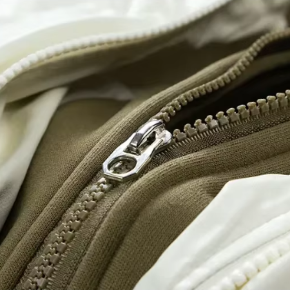 Elegante wattierte Pufferjacke