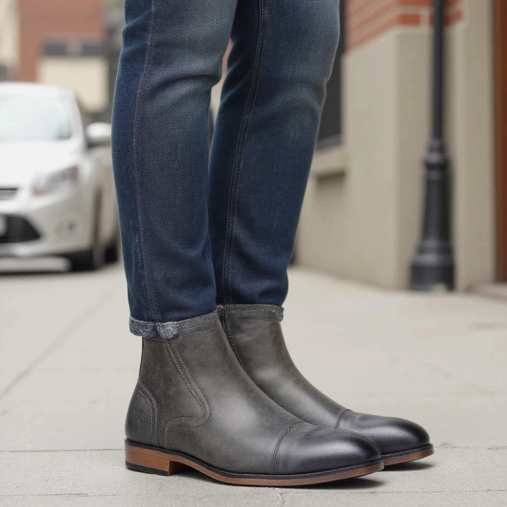 Chelsea-Stiefel aus Leder