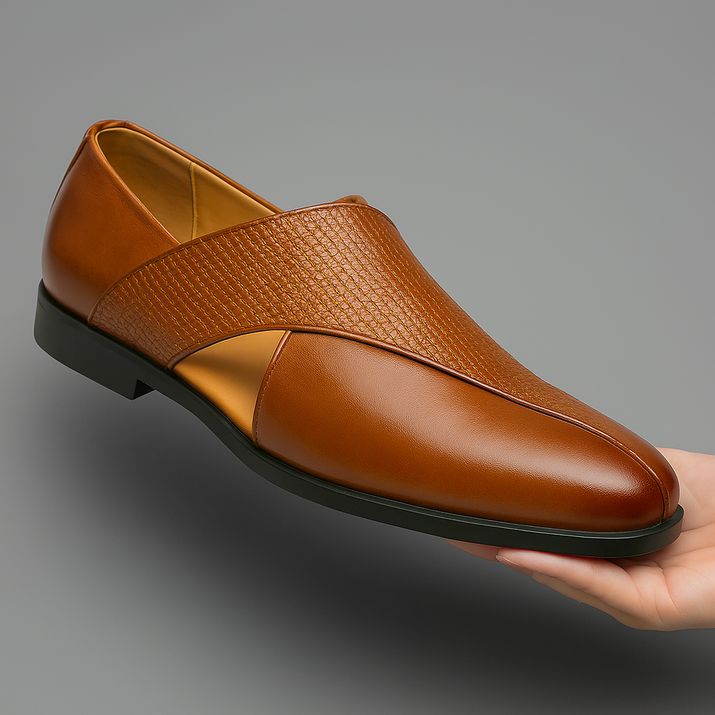 Vintage Leder Halbschuhe