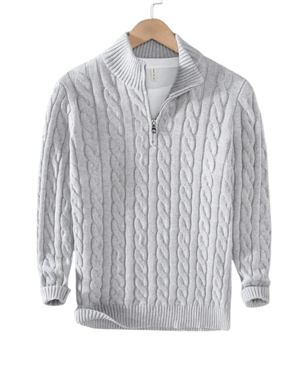 Pietro Pullover mit halbem Reißverschluss