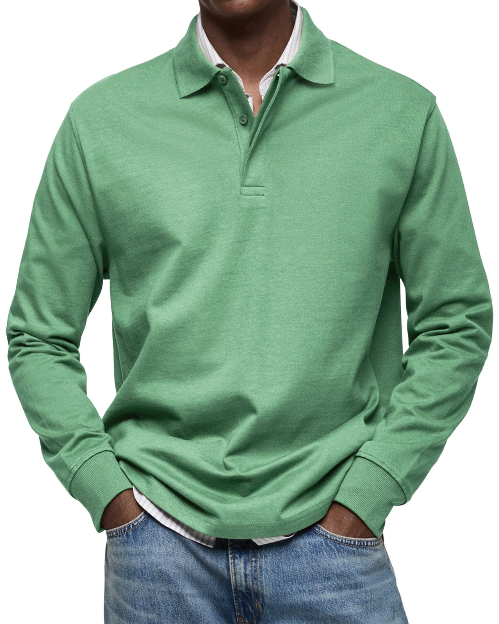 Lässiger Polo-Pullover