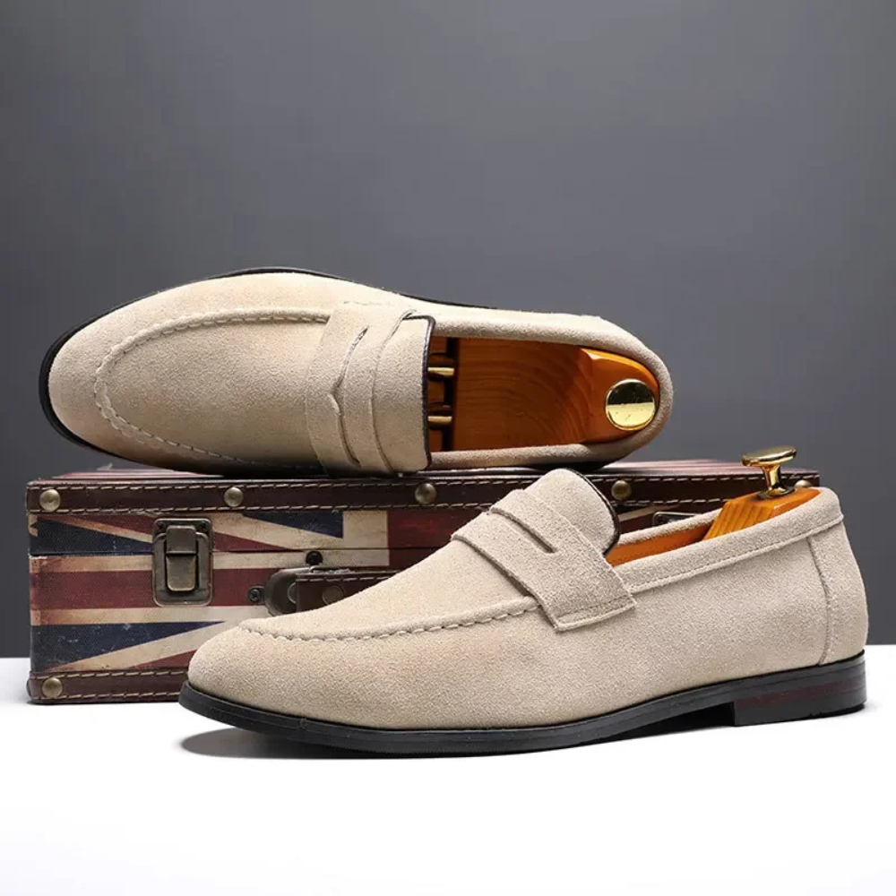 Sommer-Loafers aus Wildleder