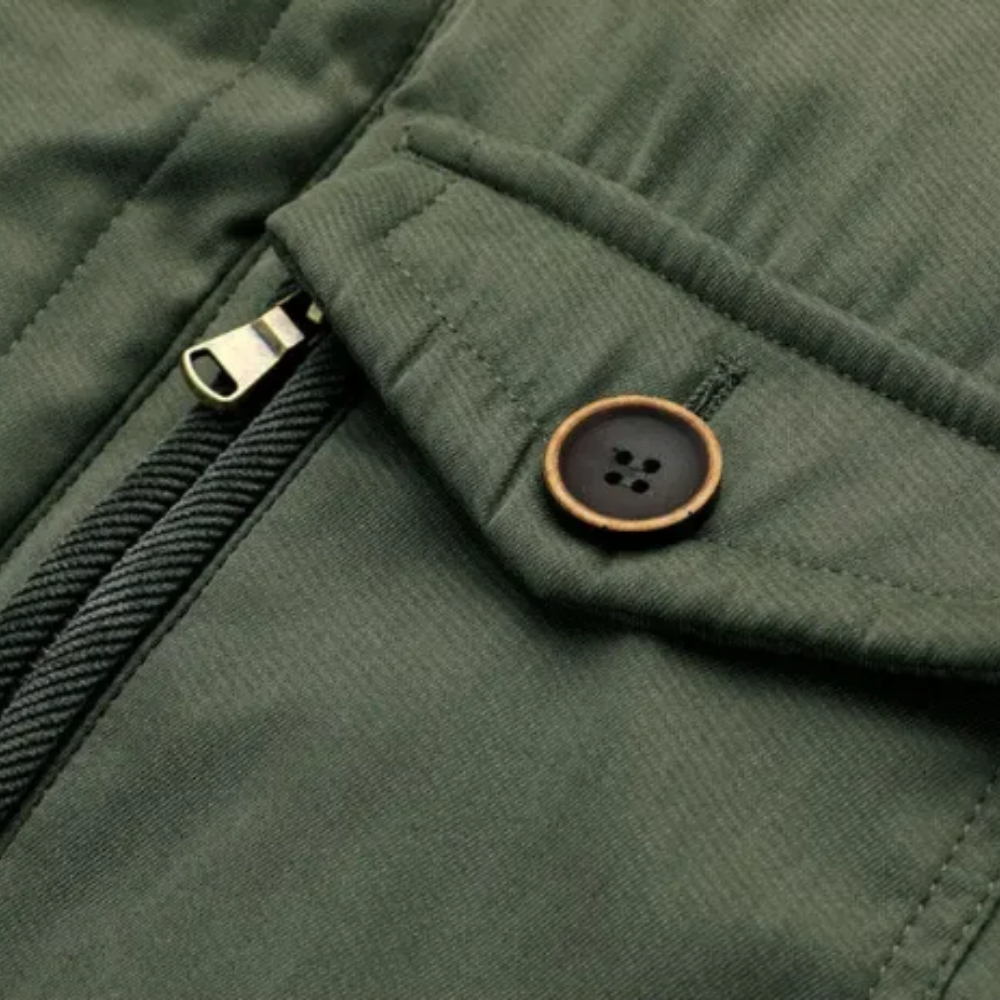 Elegante wattierte Outdoor-Jacke