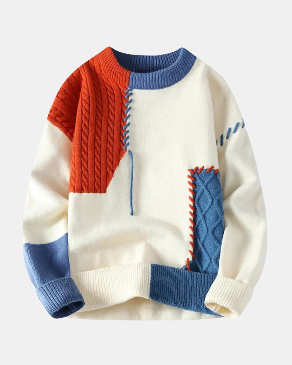 Amadeo Patchwork-Pullover
