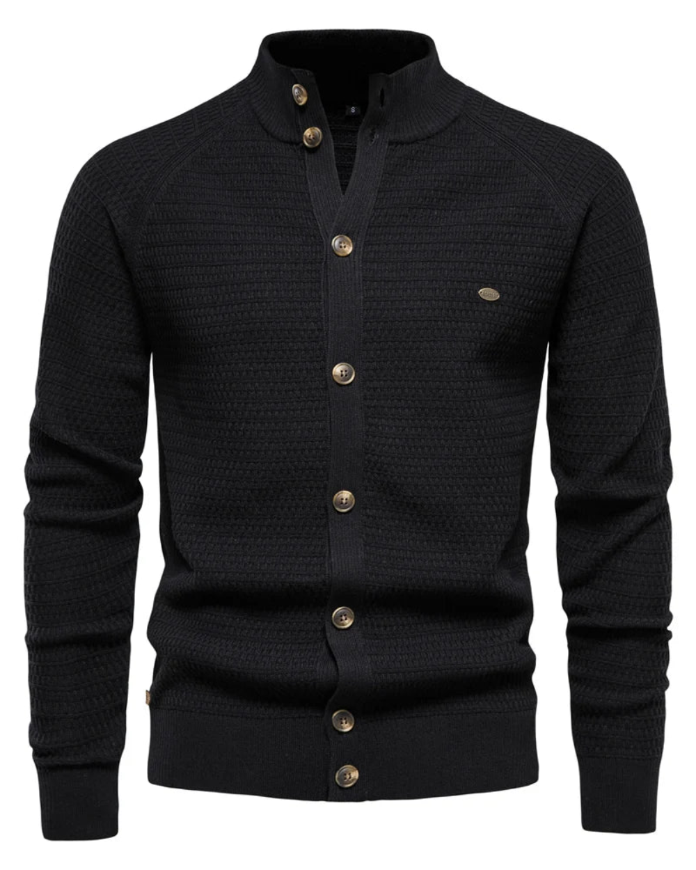 Luxuriöse Baumwoll-Strickjacke