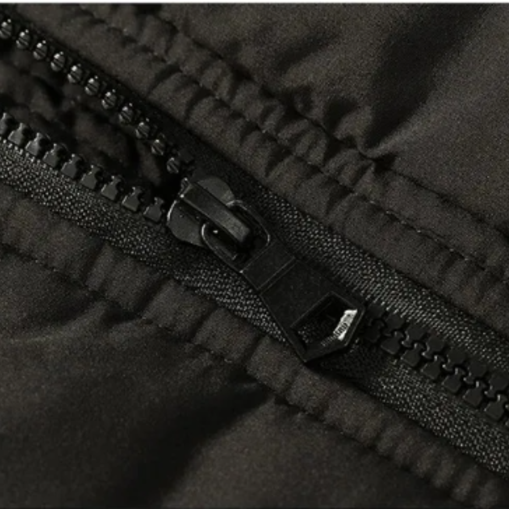 Elegante wattierte Fleece-Winterjacke