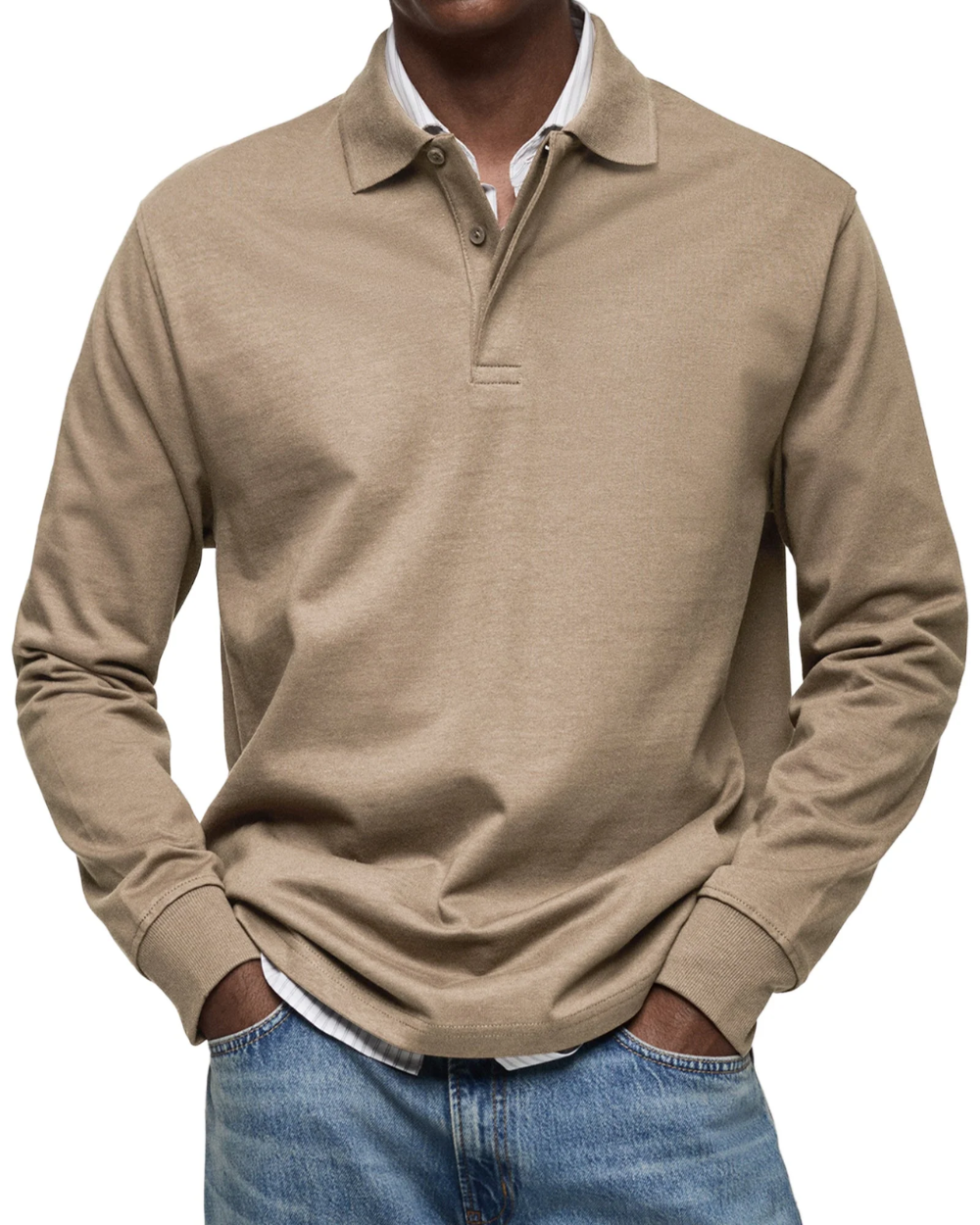 Lässiger Polo-Pullover