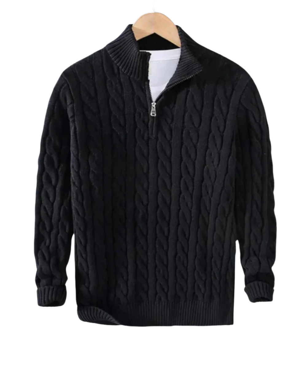 Pietro Pullover mit halbem Reißverschluss