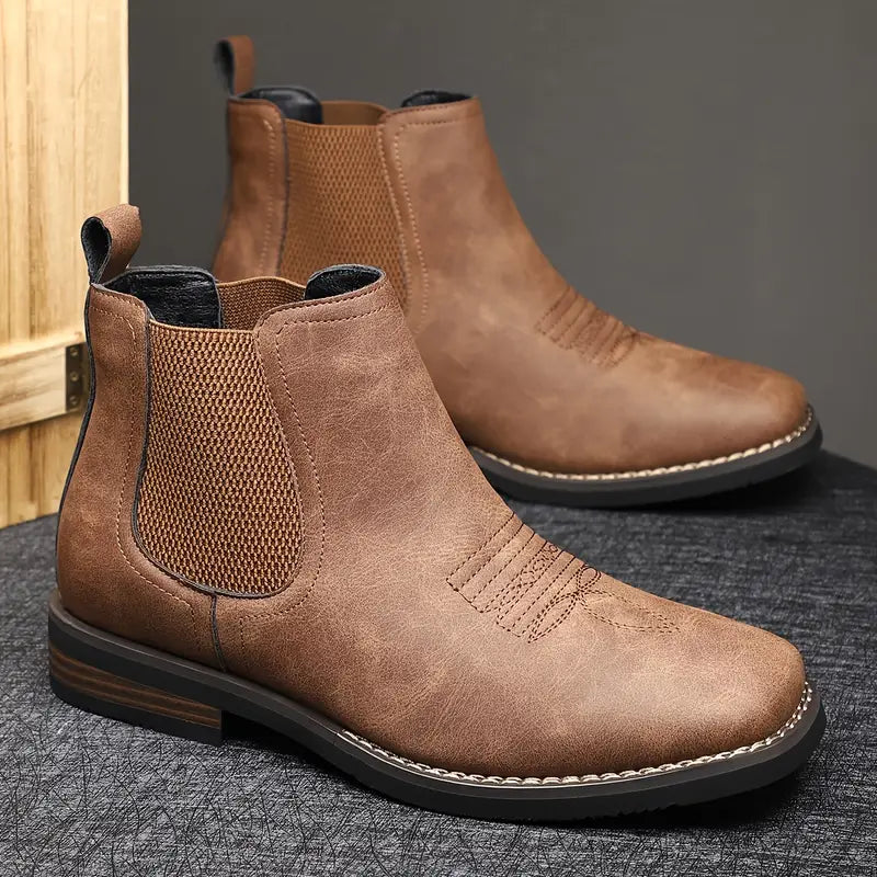 Elegante Herrenstiefel aus Leder