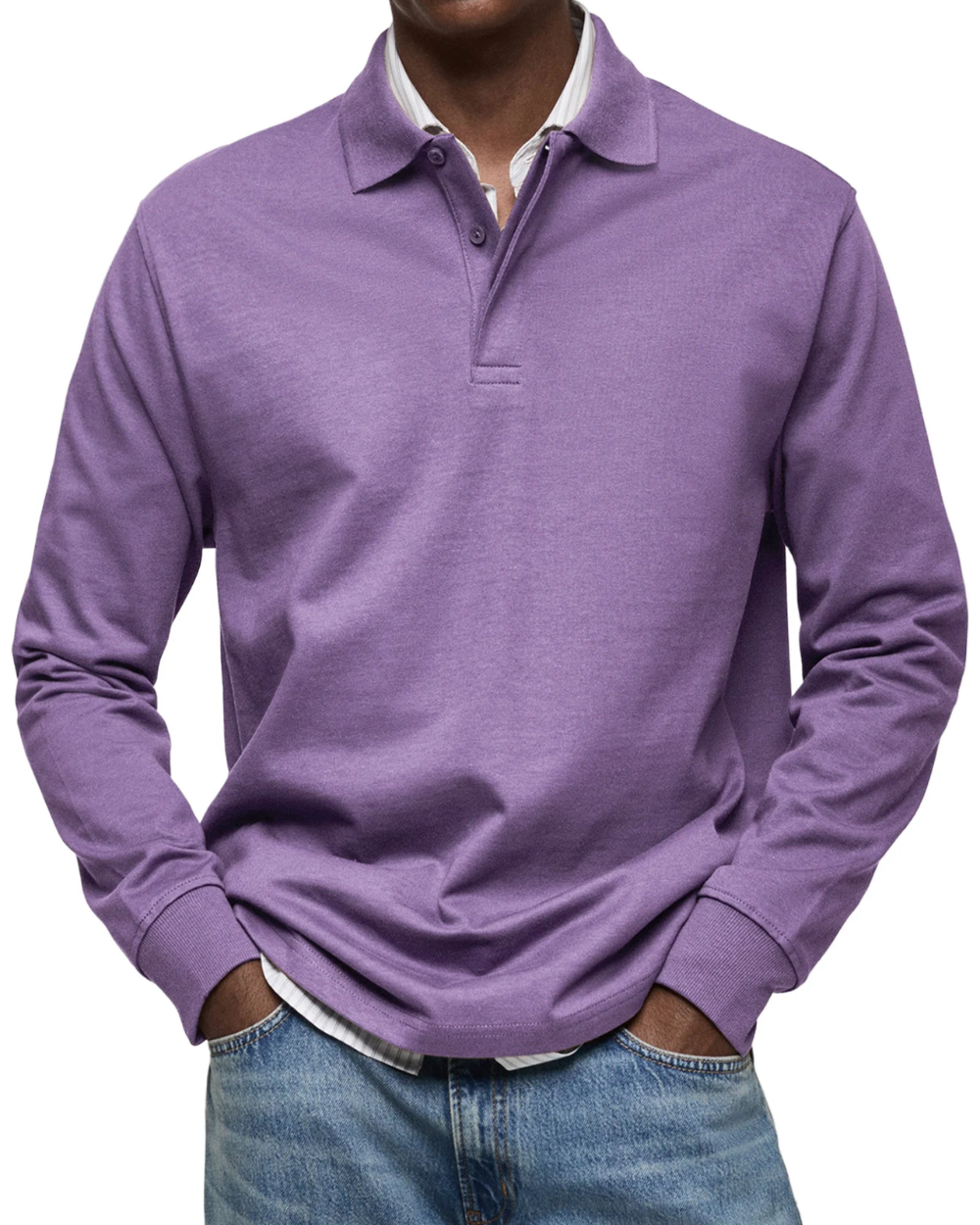 Lässiger Polo-Pullover