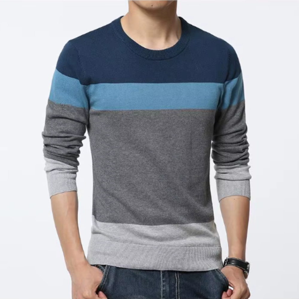 Lässiger Herrenpullover aus Baumwolle