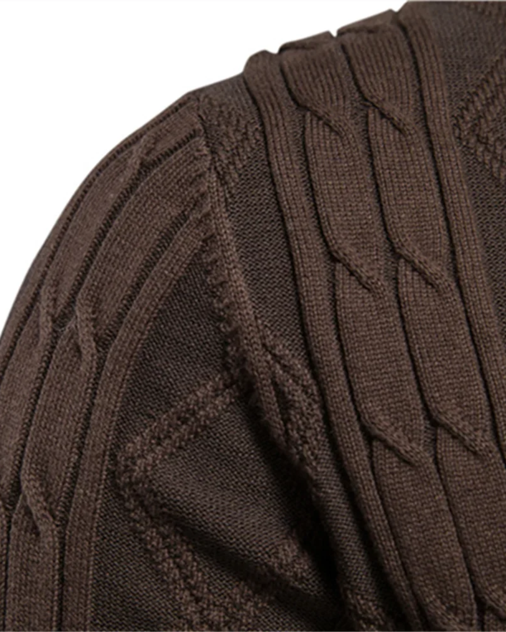 Herren-Luxus-Strickjacke mit Knöpfen