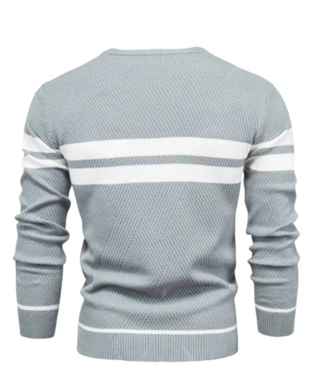 Stylischer Herrenpullover mit Streifen