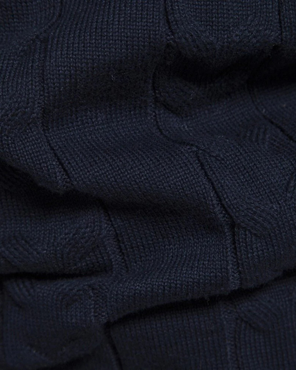 Frederico Baumwollpullover mit Reißverschluss und Muster