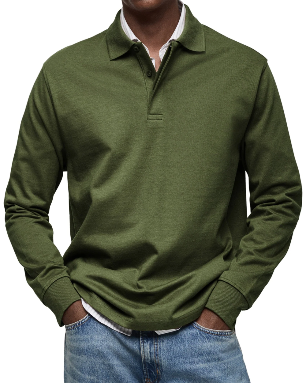 Lässiger Polo-Pullover
