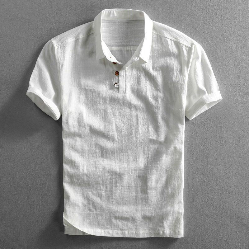 San Julian Leinen-Poloshirt