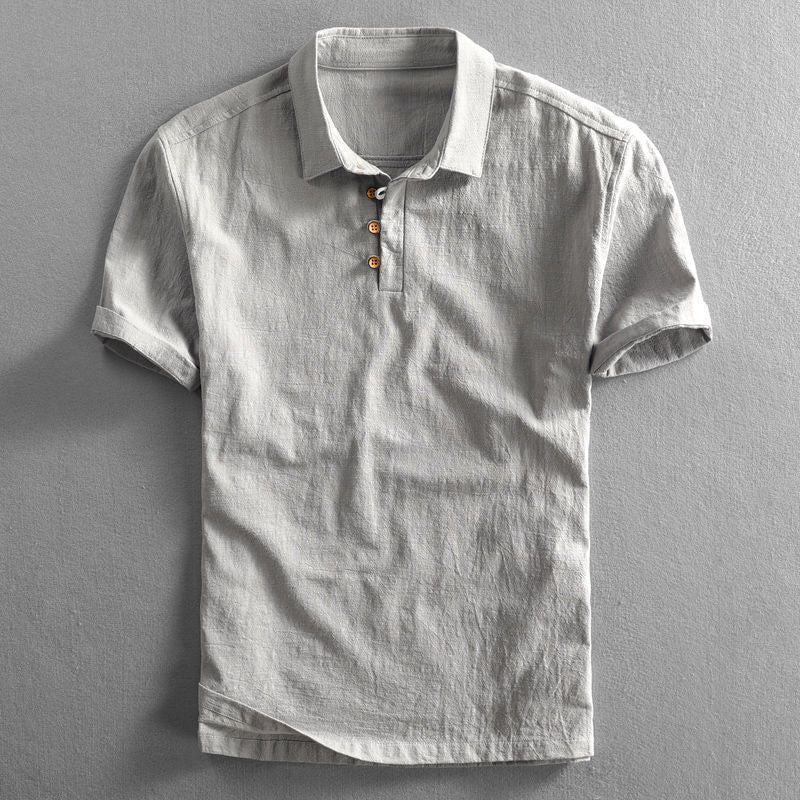 San Julian Leinen-Poloshirt