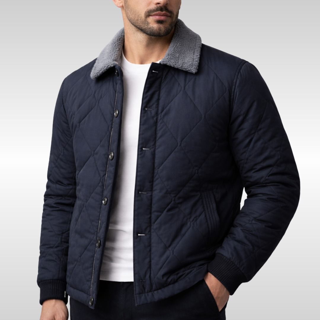 Elegante Bomberjacke aus gestepptem Fleece