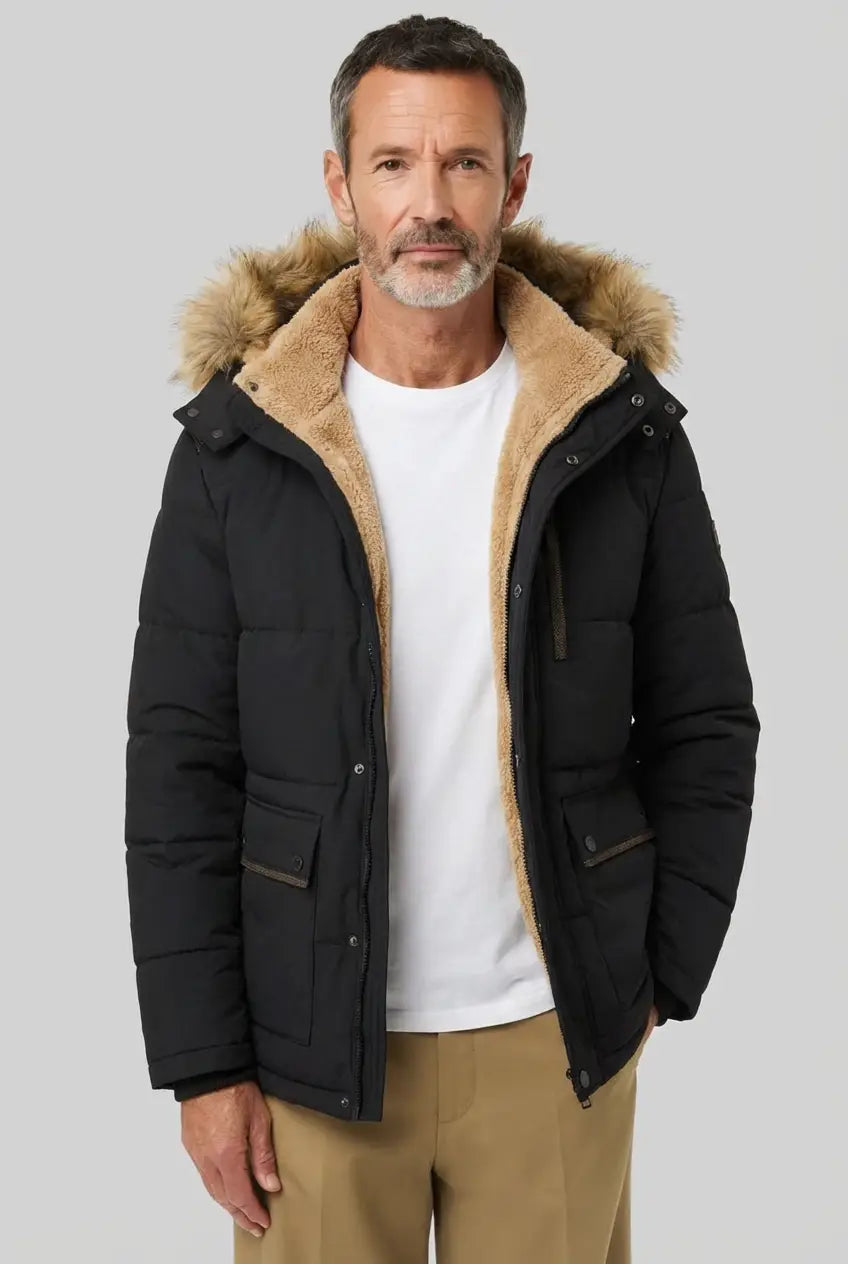 Givalli - Elegante wattierte Fleece-Winterjacke