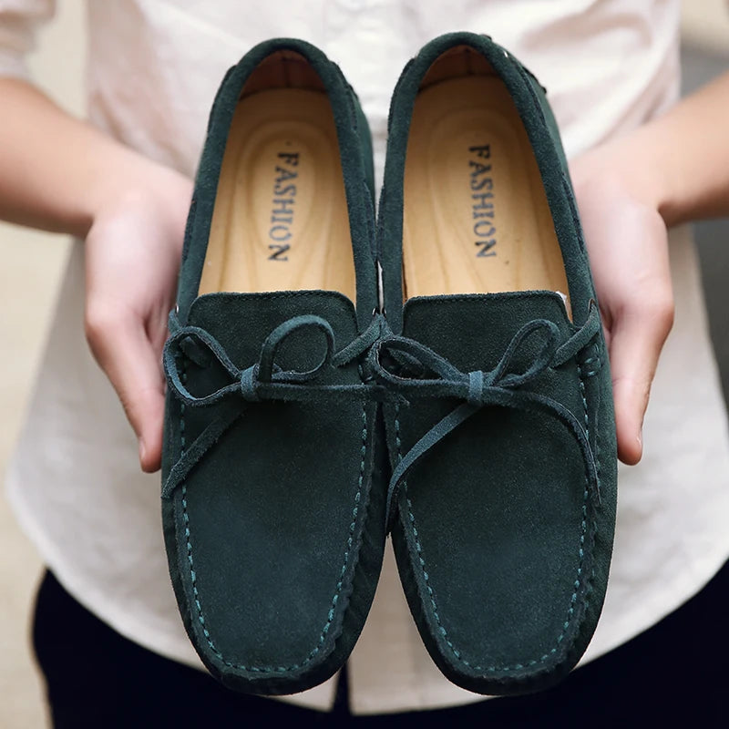 Lässige Wildleder-Sommer-Loafers