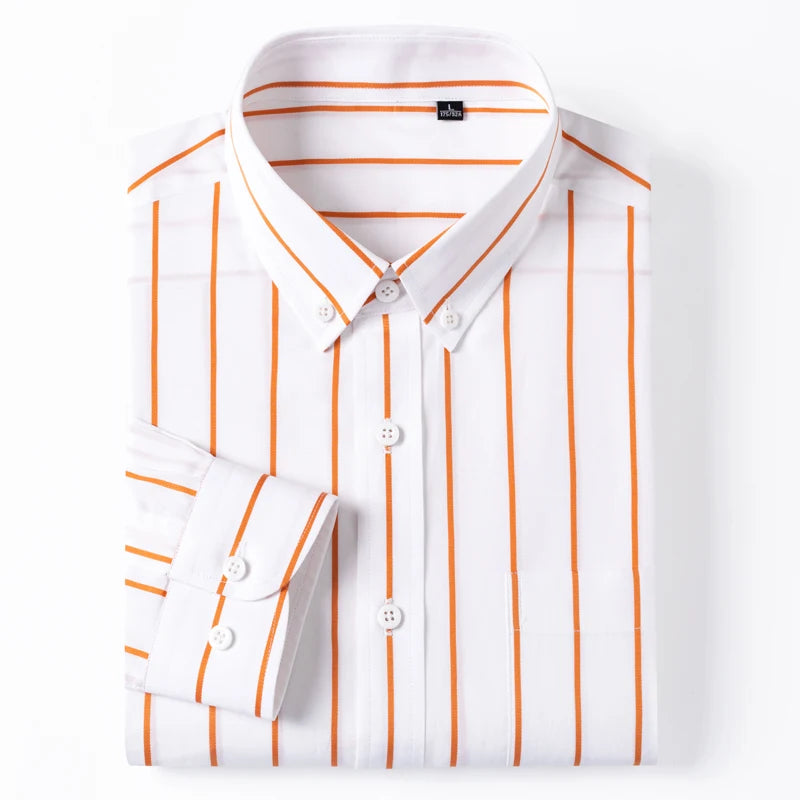 Elegantes gestreiftes Baumwollhemd