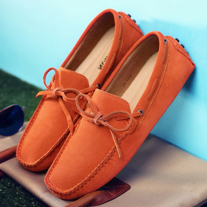 Lässige Wildleder-Sommer-Loafers