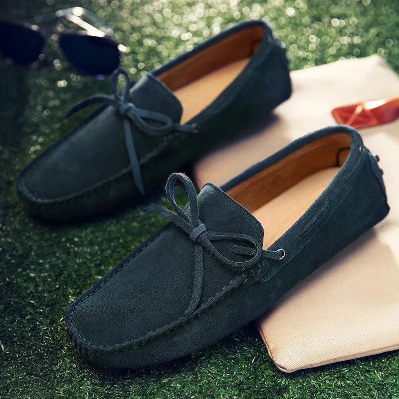 Lässige Wildleder-Sommer-Loafers