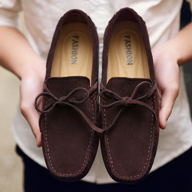Lässige Wildleder-Sommer-Loafers