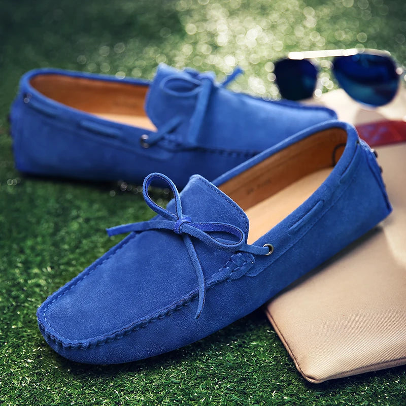 Lässige Wildleder-Sommer-Loafers