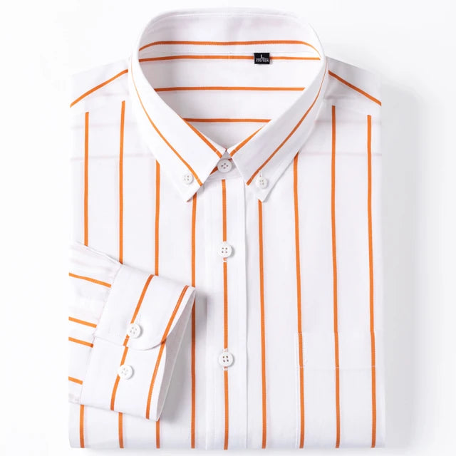 Elegantes gestreiftes Baumwollhemd