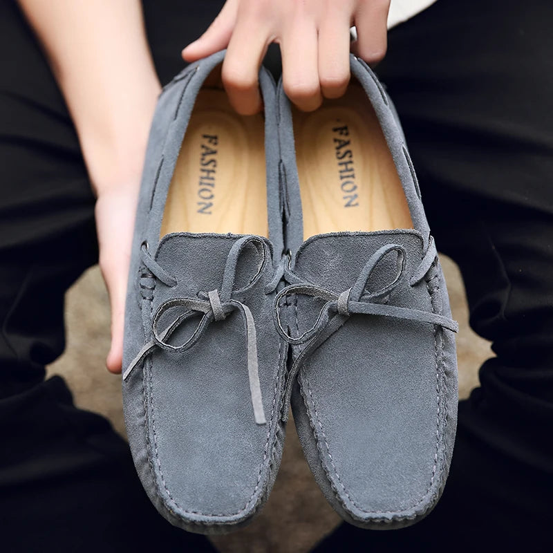 Lässige Wildleder-Sommer-Loafers