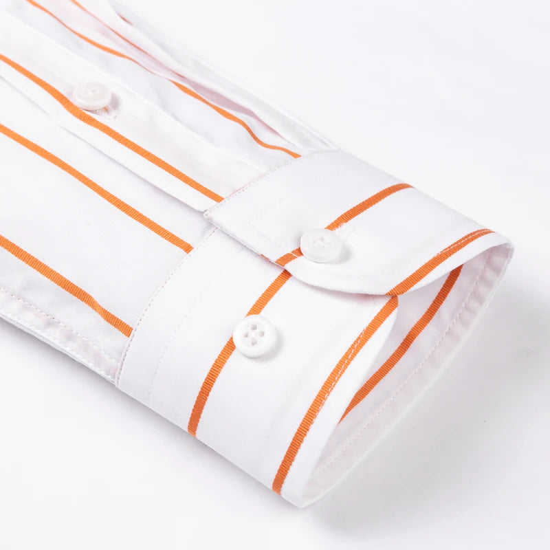 Elegantes gestreiftes Baumwollhemd