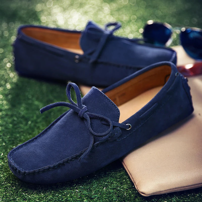 Lässige Wildleder-Sommer-Loafers