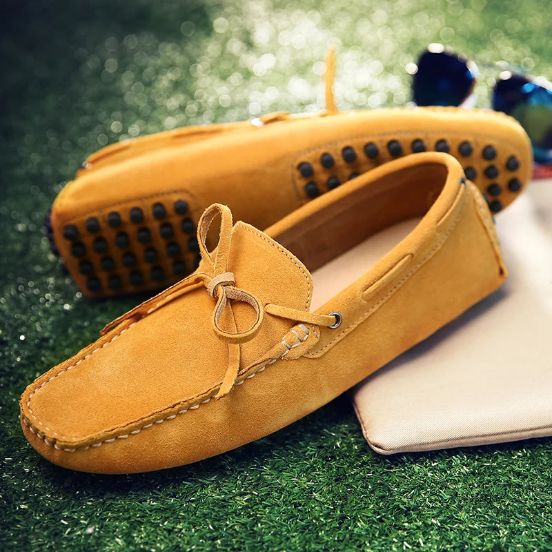 Lässige Wildleder-Sommer-Loafers