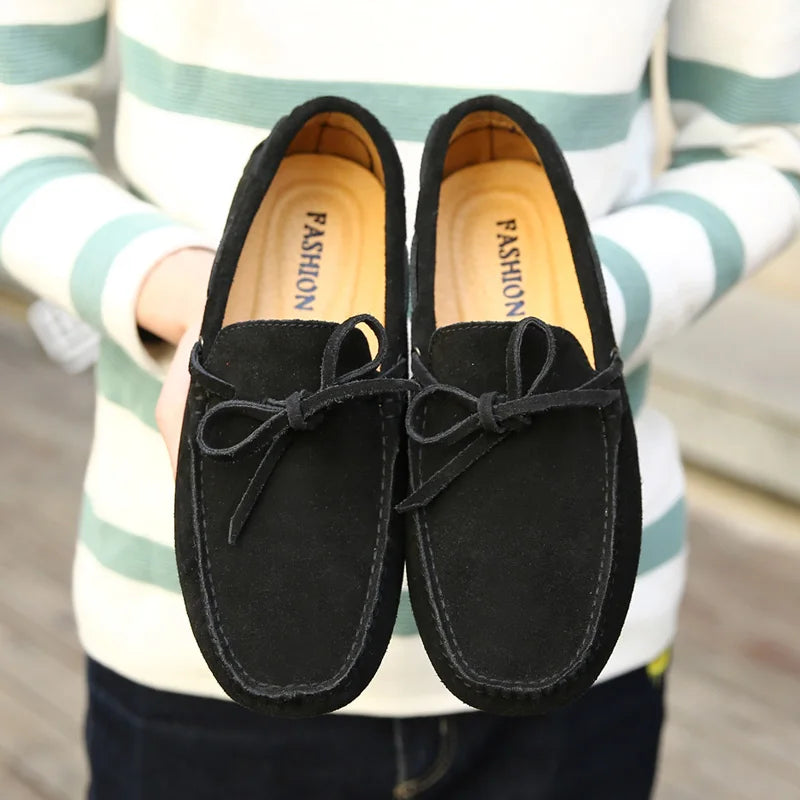 Lässige Wildleder-Sommer-Loafers