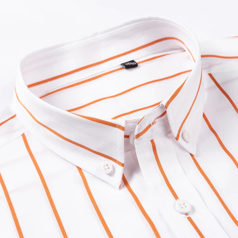 Elegantes gestreiftes Baumwollhemd