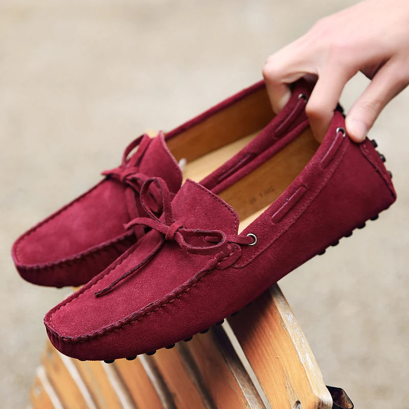Lässige Wildleder-Sommer-Loafers
