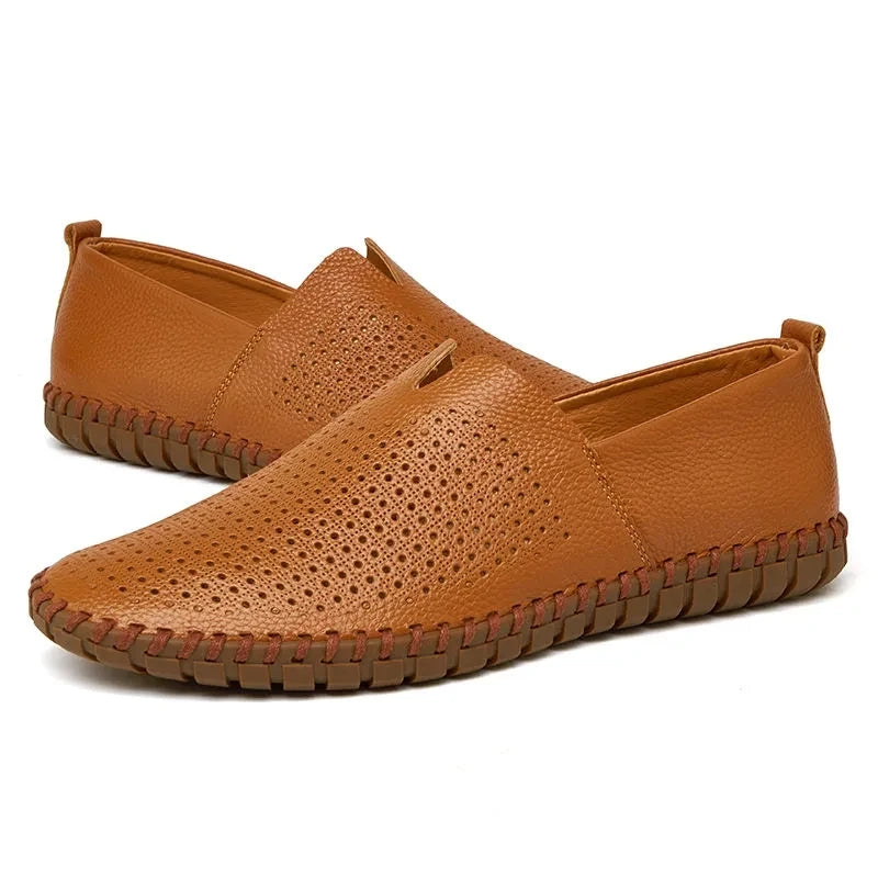 Atmungsaktive Loafer aus Leder