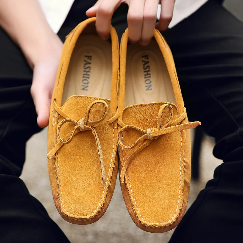 Lässige Wildleder-Sommer-Loafers