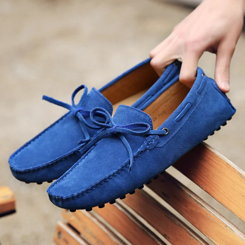 Lässige Wildleder-Sommer-Loafers