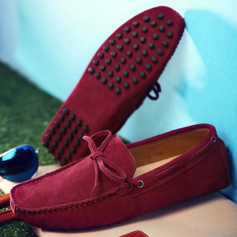 Lässige Wildleder-Sommer-Loafers