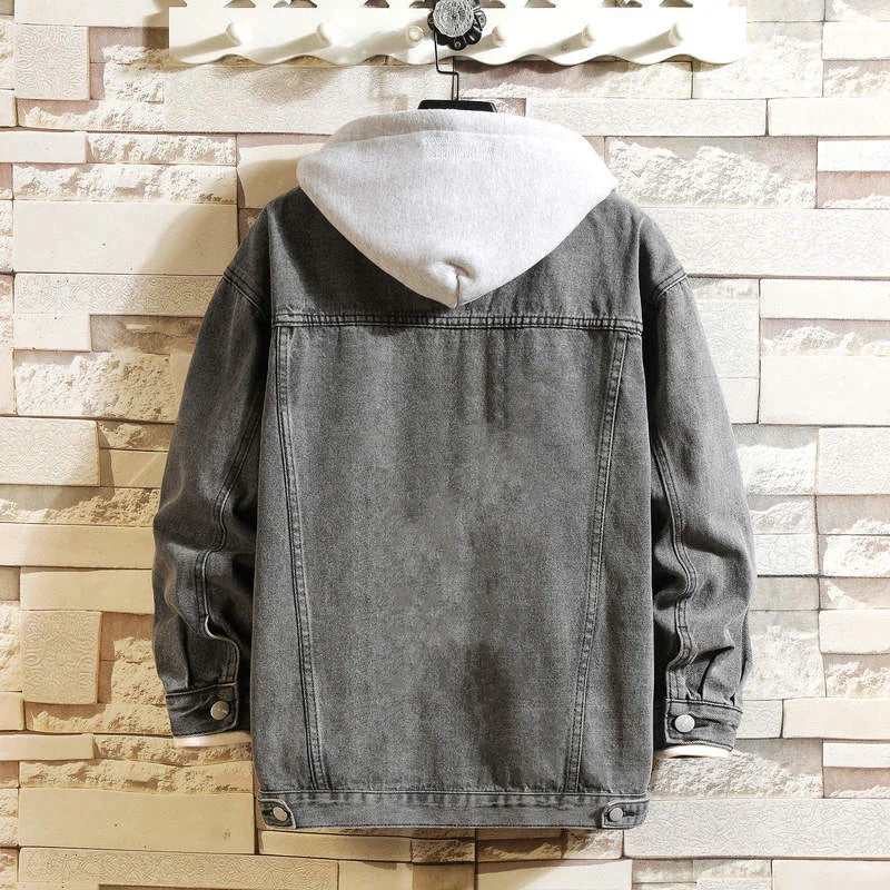 Elegante Denim-Jacke mit Kapuze