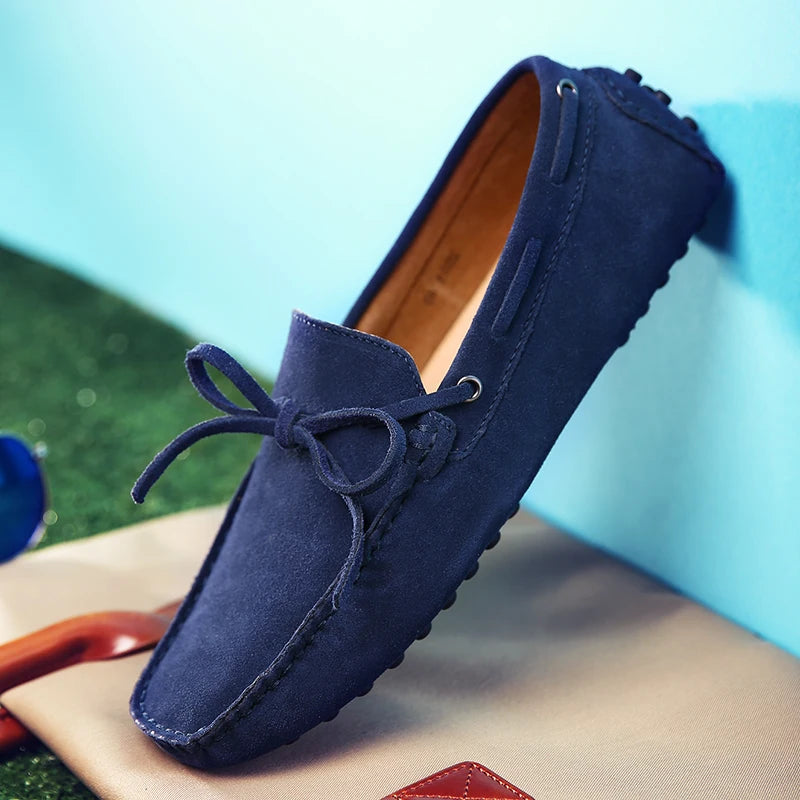 Lässige Wildleder-Sommer-Loafers