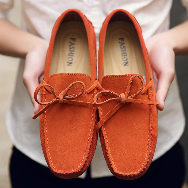 Lässige Wildleder-Sommer-Loafers