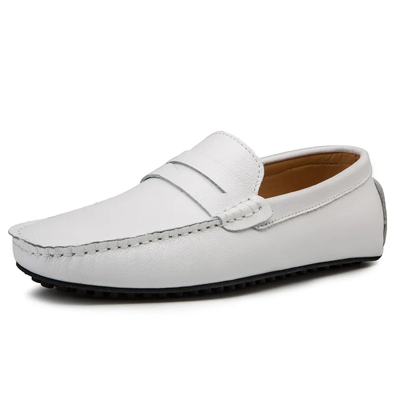 Lässige Sommer-Loafer aus Leder