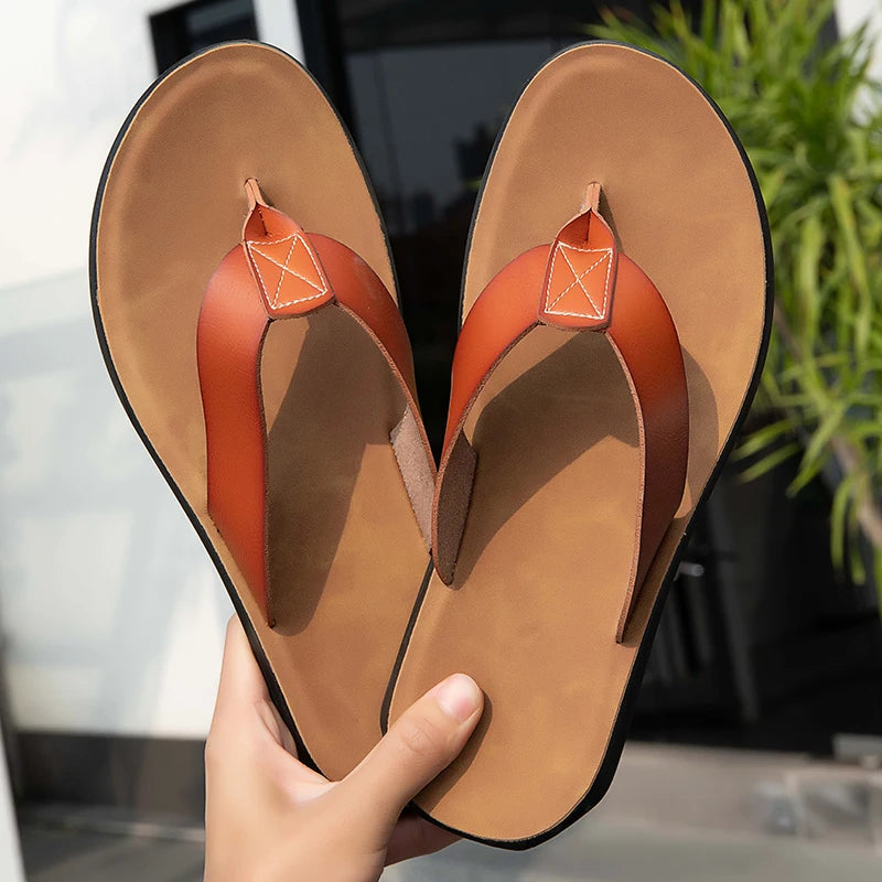 Freizeit-Sandalen aus Leder