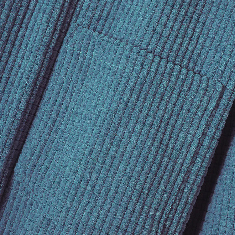 Cord-Hemd mit Kapuze und Knopfleiste