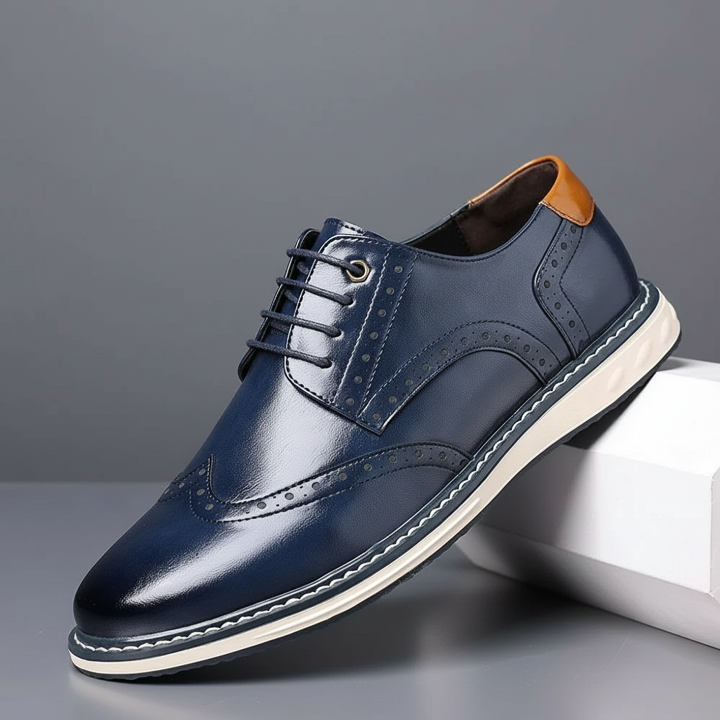 Elegante Leder-Oxfordschuhe
